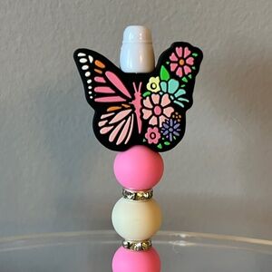 Butterfly beaded pen